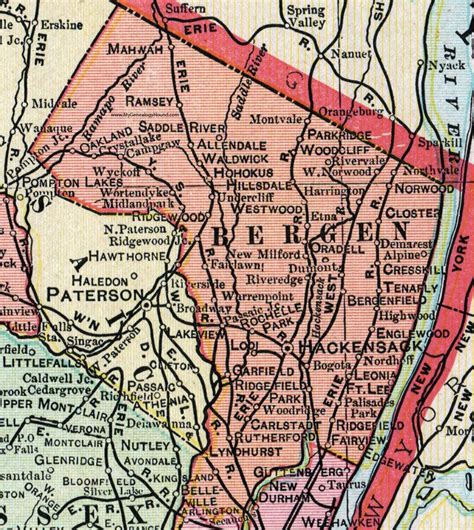 New Jersey Landmarks Map Dena Gentry