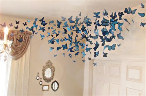 Butterfly Ceiling Installation Diy Butterfly Room Decor Butterfly