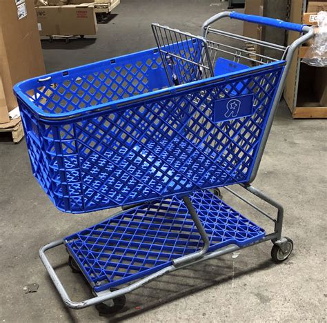 Used Blue Plastic Shopping Carts Gershel Brothers