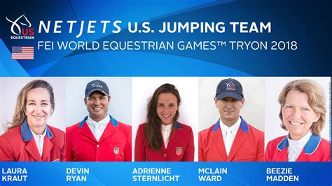 Us Jumping Team Named For The Fei World Equestrian Games™ Tryon 2018