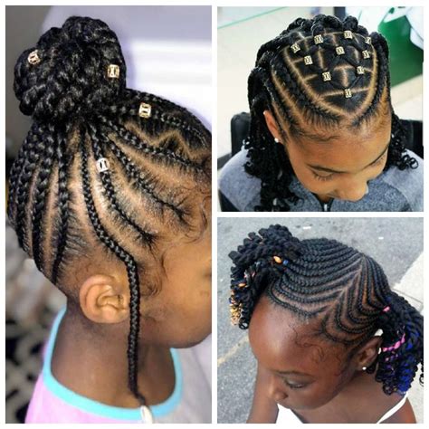 Sweet Cornrows For Cute Little Girls Braids Hairstyles For Black Kids