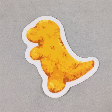 Dinosaur Chicken Nugget Vinyl Stickers Etsy