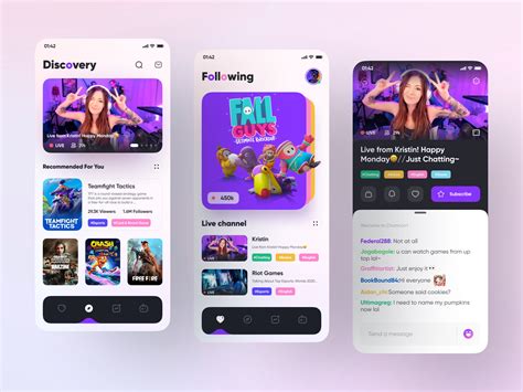 Twitch App Design Part 3 by YueYue🌙 for Top Pick Studio on Dribbble