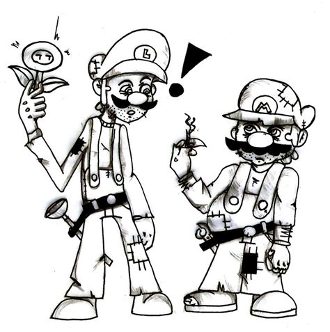 Mario And Luigi Drawing At Getdrawings Free Download