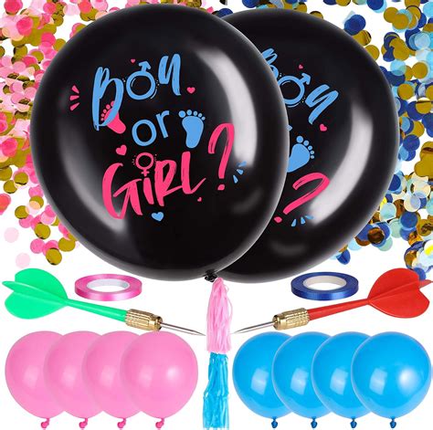 Buy Ayfjovs Baby Gender Reveal Balloon With Confetti 2pcs 36 Inch Baby