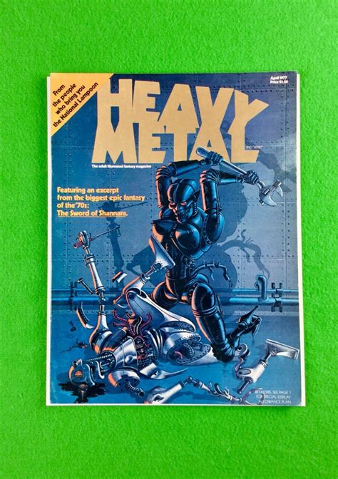 Heavy Metal Magazine Lot 8 Bk Entire Year 1977 No June Includes