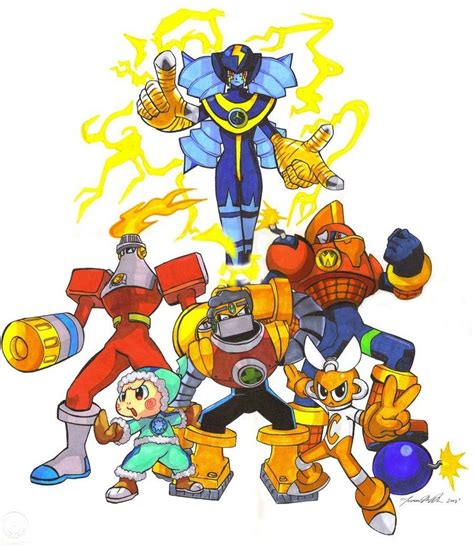 Megaman Nt Warrior Bosses 1 By Troach31282 On Deviantart Mega Man Art Mega Man Capcom Art
