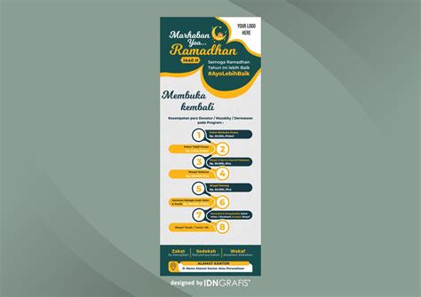 Download Template Standing Banner Ramadhan Cdr Dan Ai Idn Grafis