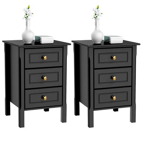 Features one large bottom shelf and one large drawer built with no drawer build your drawer as shown above. 2 Set of 3-Drawer Tall Nightstand End Table Bedside Table ...