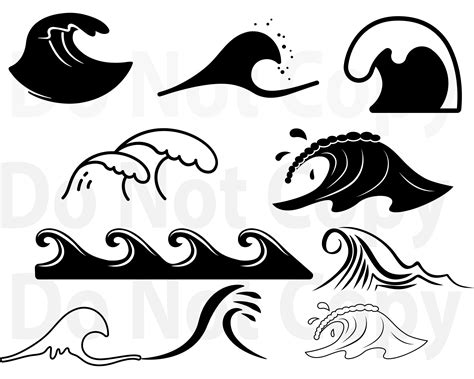 Wave Clipart Files For Cricut Png Wave Vector Ocean Waves Svg Dxf Wave