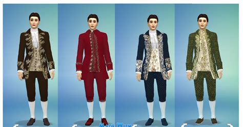 Sims 4 Ccs The Best Rococo Clothes For Males By Weeberry