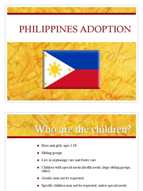 Philippine Adoption Info Pdf Adoption Childhood