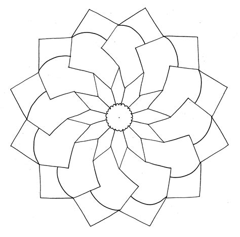 Simple Mandala Template