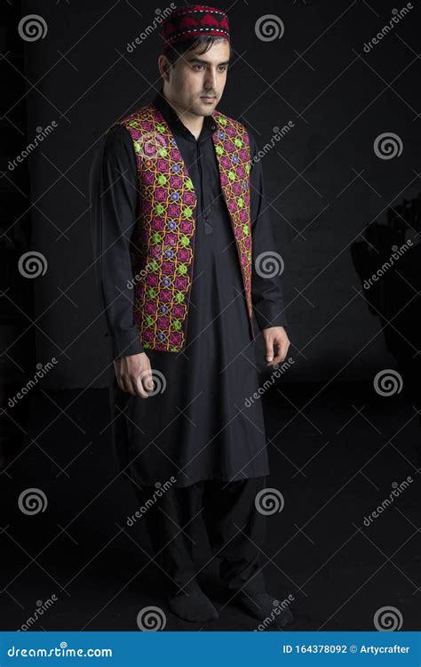 Afghani Man In Traditional Costume Stock Photo Image Of Person