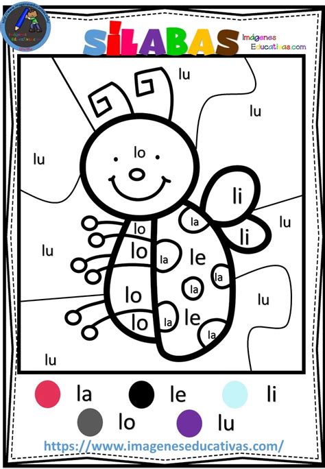 Colorear por sílabas (8) - Imagenes Educativas