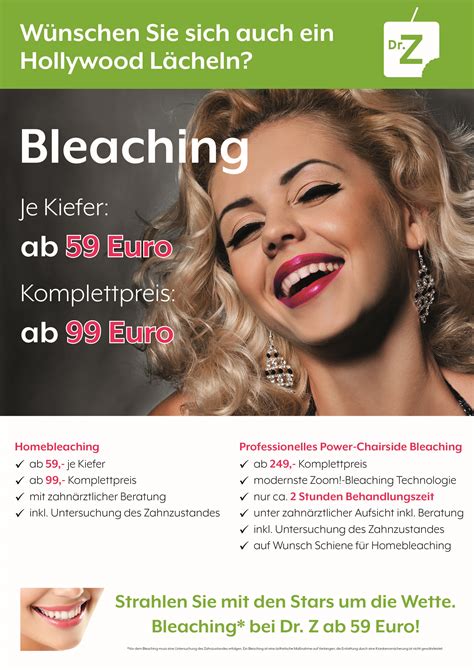 Profitieren sie als zahnarzt von dem wunsch ihrer patienten nach strahlend weißen zähnen. Bleaching bei Dr. Z - DrZ