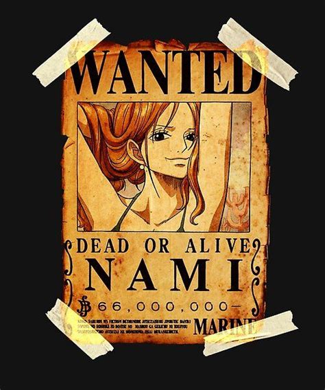 One Piece Nami The Cat Burglar Bounty Poster One Piece Nami Cool Stickers Poster