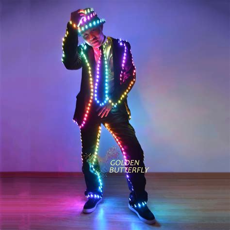 Buy Led Light Clothing Luminous Suits Glowing Dance