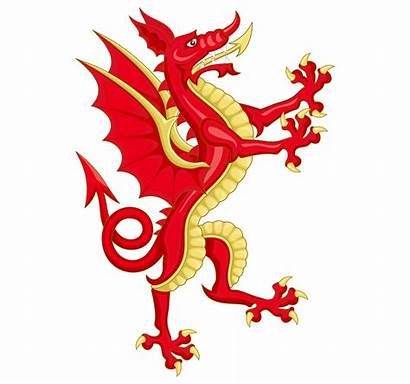 Dragon Welsh Goch Coat Arms Ddraig Wales