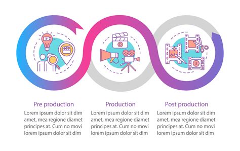 Video Production Film Making Vector Infographic Template Business
