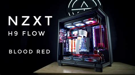 Epic Blood Red Nzxt H9 Custom Loop Water Cooling Pc Youtube