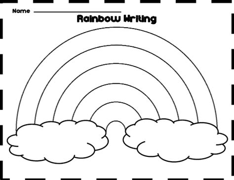 Great Editable Classroom Materials Teachersherpa Rainbow Writing