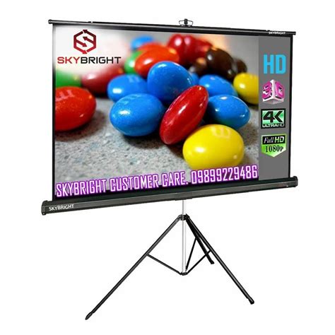 Projector Tripod Screen Screen Size 6x4 Feet 43 At Rs 2600piece In Ghaziabad