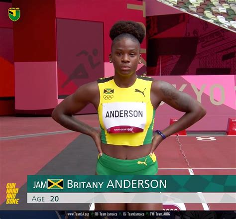 team jamaica on twitter britany anderson 🇯🇲 wins heat 4 of women s 100m hurdles with a time of