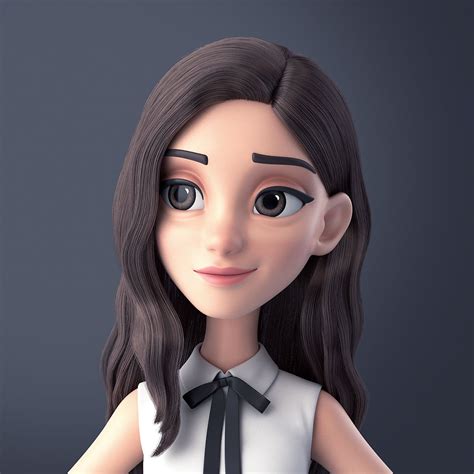 Confira Este Projeto Do Behance Character Design Girl 3d Character