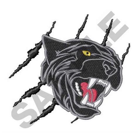 Panther Head Claw Marks Embroidery Designs Machine Embroidery Designs