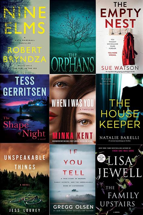 9 New Psychological Thrillers For 2020 Psychological Thrillers Books