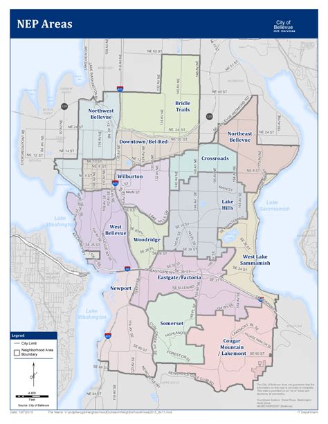 Neighborhood Areas City Of Bellevue