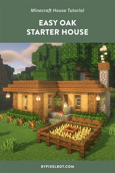 Minecraft How To Build An Oak Starter House — Bypixelbot