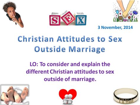 Christian Attitudes To Sex Outside Marriage Edexce Teaching Resources