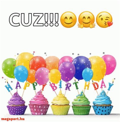 Happy Birthday Cuz Greeting Balloon Floating 