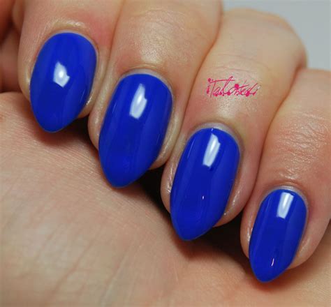 Kiko Electric Blue 336 Review Cobalt Blue Nails Blue Nails Nails