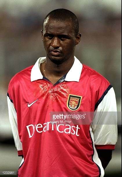 Portrait Of Patrick Vieira Of Arsenal Lining Up For The Uefa Champions League Group B Match