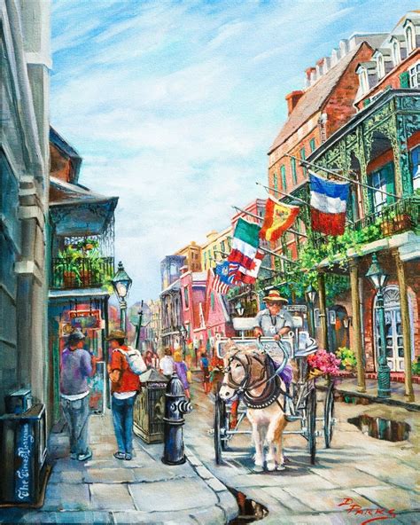 New Orleans Art French Quarter Jackson Square Painting Etsy