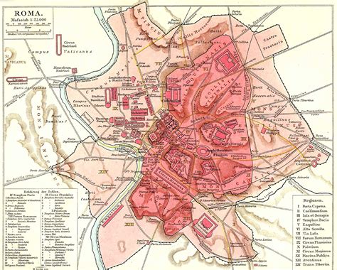 Historical Rome City Map 2 Mapsofnet