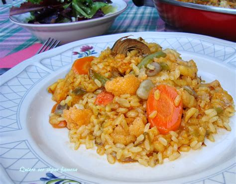 QUIERO SER SÚPER FAMOSA: Arroz al horno con bacalao y verduras