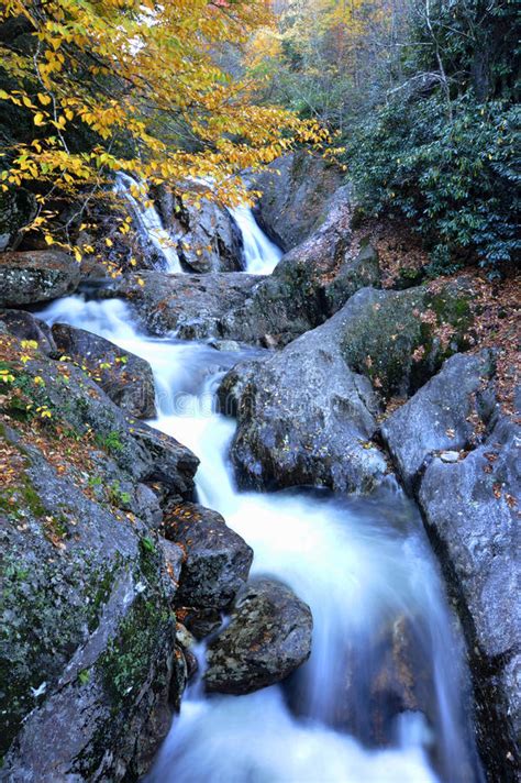 Long Exposure Of Waterfalls At Garden Of The Gods Stock