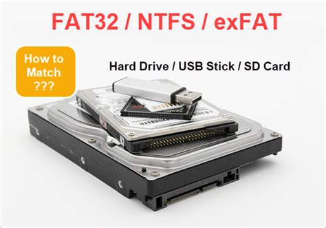 File allocation table (fat) or new technology file system (ntfs). What's the Difference between FAT32, NTFS and exFAT