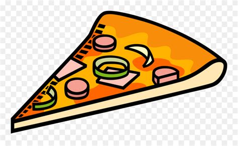 Vector Illustration Of Flatbread Pizza Topped With Mga Bagay Na Hugis