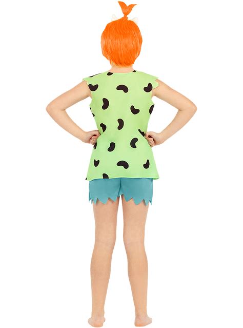 Pebbles Flintstone Costume For Girls Funidelia