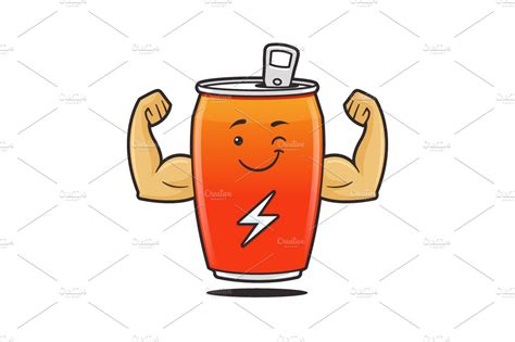 Energy Drink Mascot Illustrations Creative Market