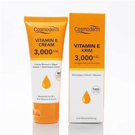 Vitamin e body exfoliating scrub membantu untuk membuang sel kulit mati yang akan meningkatkan penyerapan pelembap badan pada kulit anda. Cosmoderm Vitamin E Cream 3,000 I.U. 50ml | Shopee Malaysia
