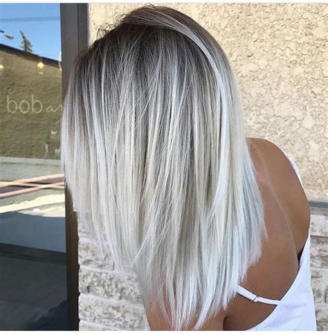 shadow root root stretch silver blonde hair silver hair color ash