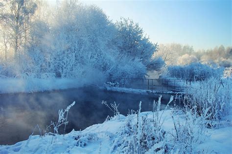 Winter Ice Snow Landscape Nature Wallpapers Hd Desktop And Mobile