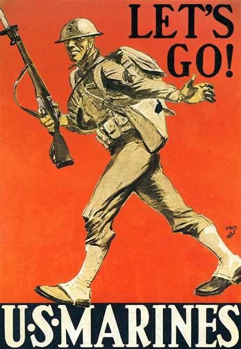 WWII Propaganda Poster Marine Corps us marine corps marine | Etsy