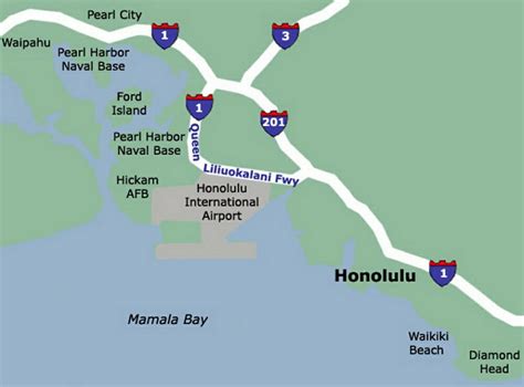 Honolulu Airport Terminal Map United States Map